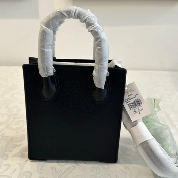 Michael Michael Kors Mercer Extra-Small Pebbled Leather Crossbody Bag. - Picture 7 of 14